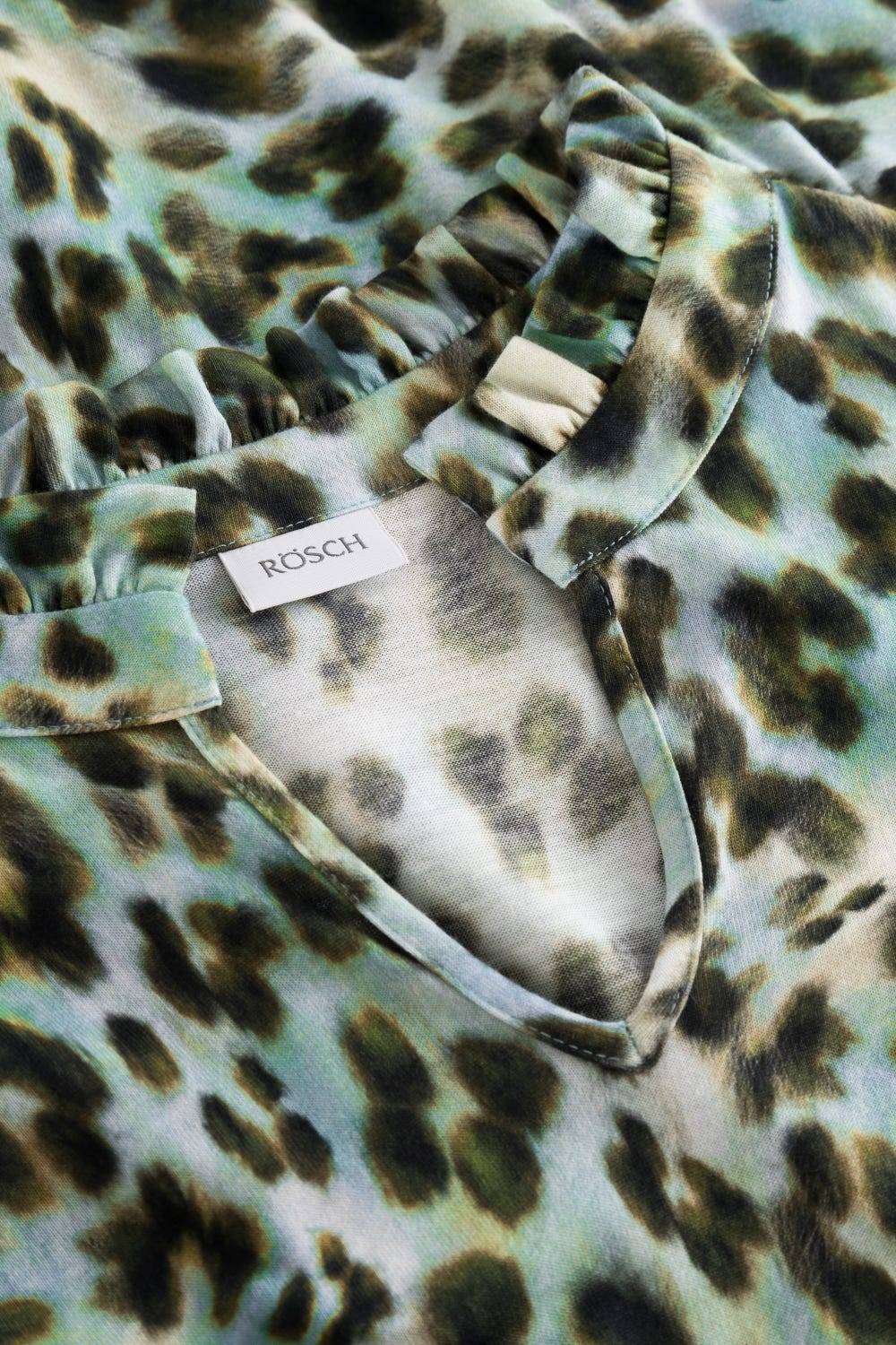 Rösch Pyjama Im Bunten Leo-Druck Baumwolle/Modal