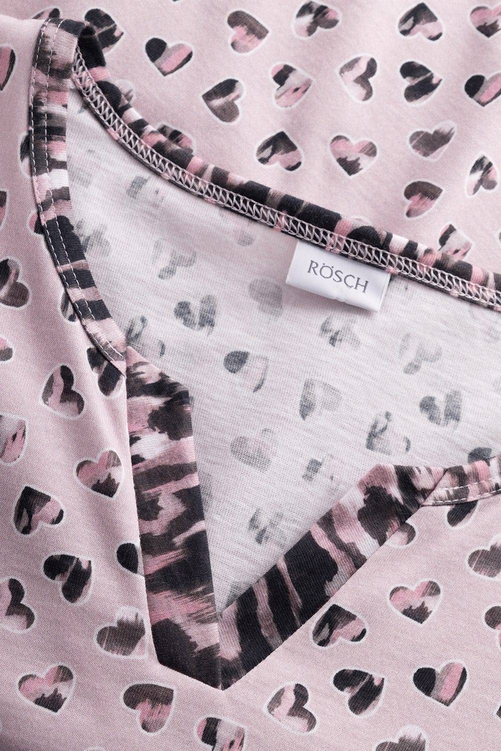 Rösch Pyjama Im Druck-Mix Blende 100% Baumwolle