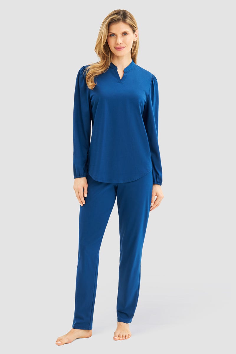 Rösch Pyjama im puristischen Stil 100% Baumwolle