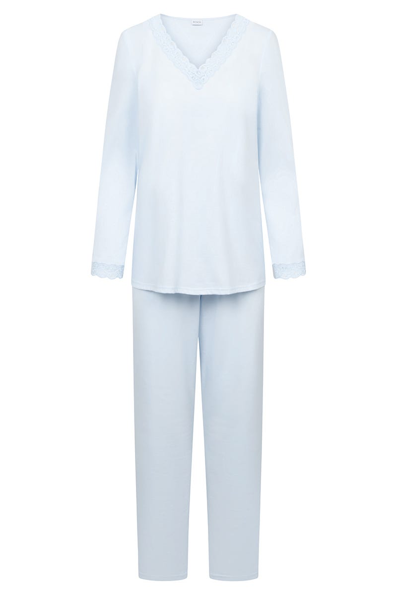 Rösch Pyjama Mit Spitzendetails Baumwolle/Modal