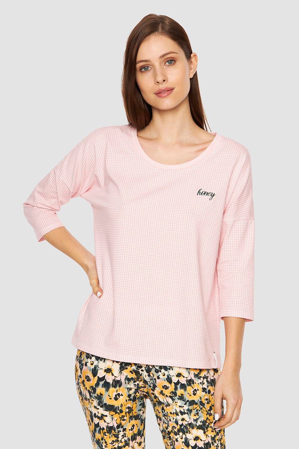 Rösch Shirt mit Stickerei "honey" Baumwolle/Elasthan