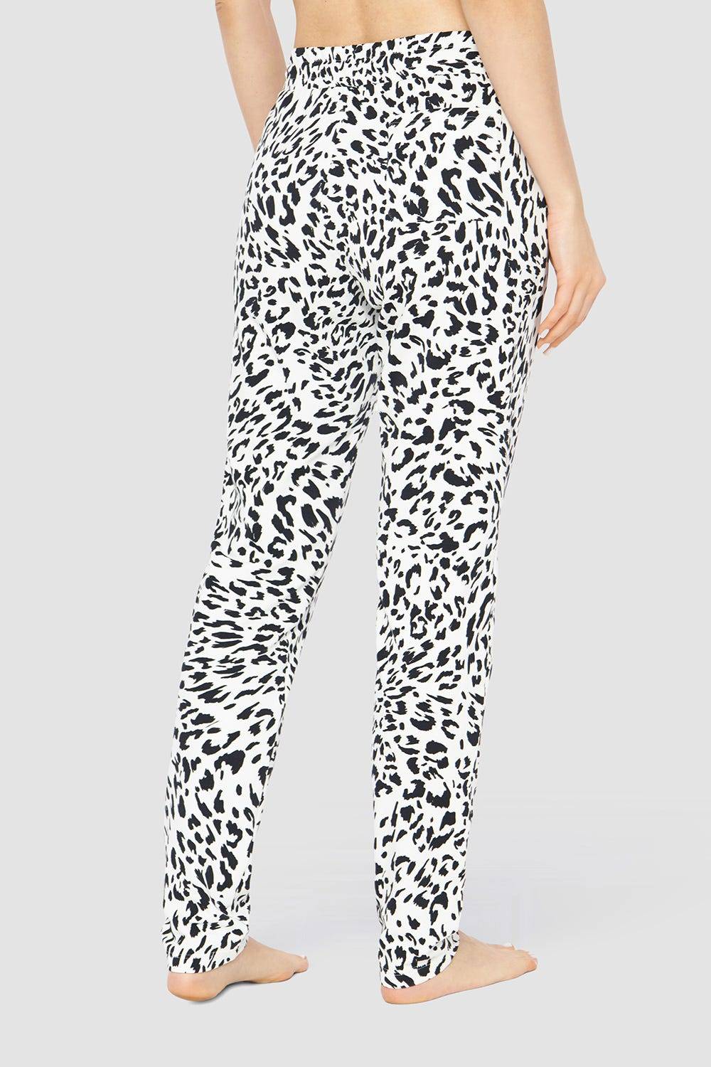 Rösch Sweathose Im Leo-Muster Baumwolle/Elasthan