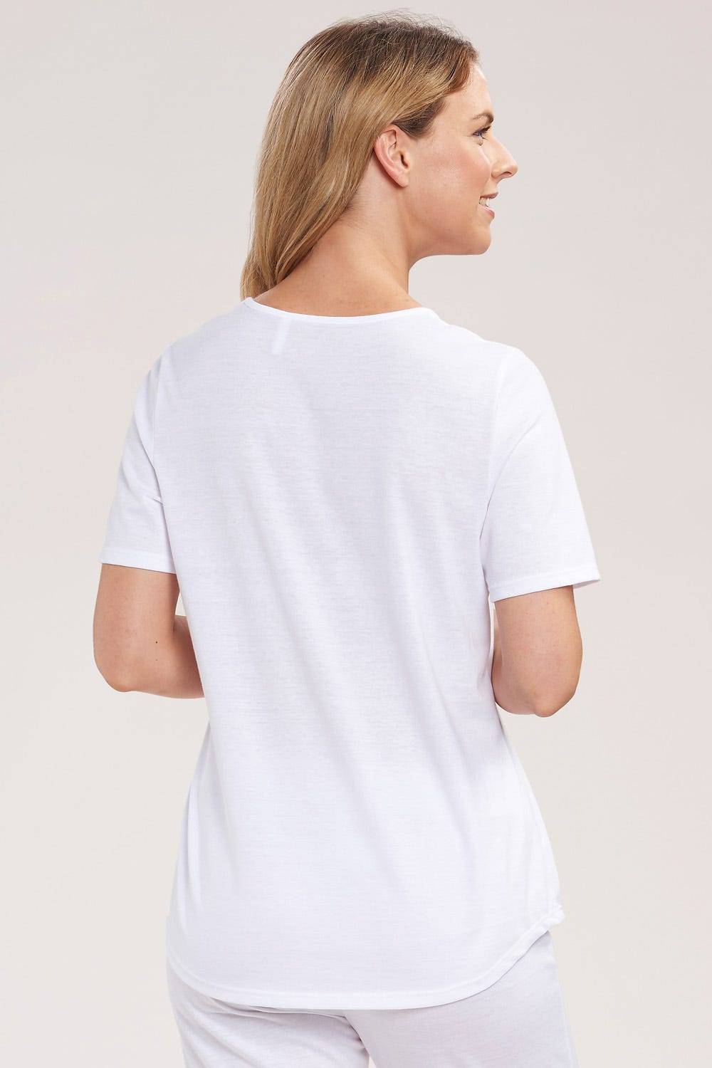 Rösch T-Shirt Mit Dezenter Spitzenborte