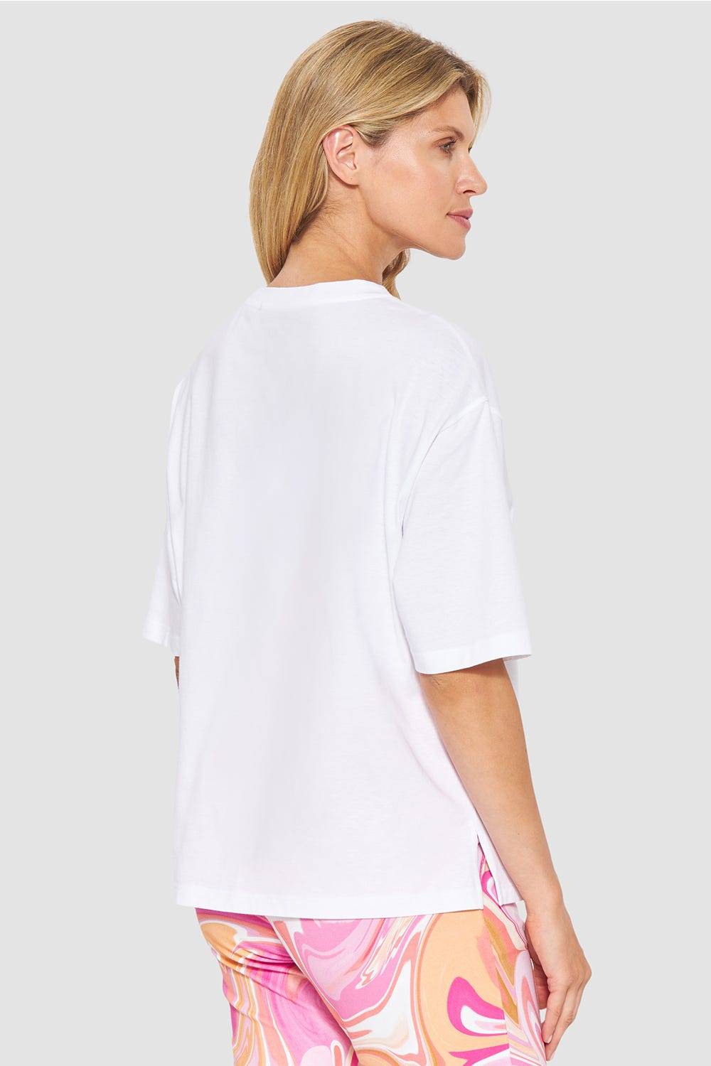 Rösch T-Shirt Mit Schriftzug Sommer 100% Baumwolle