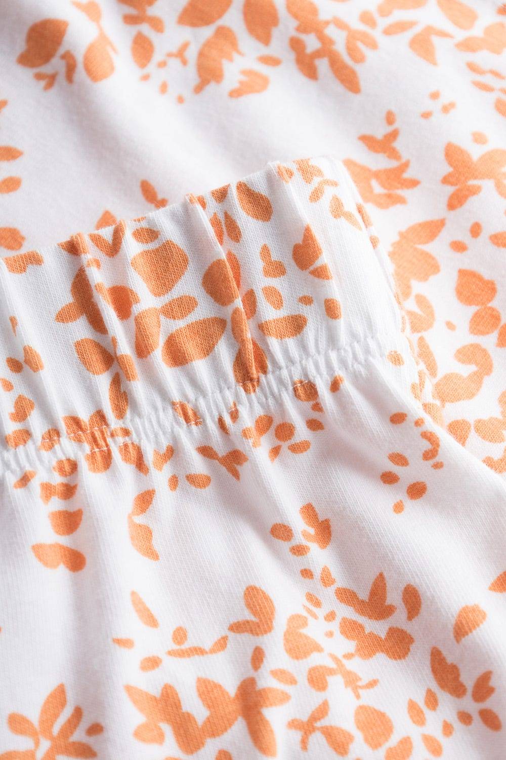 Rösch Shorts Im Blümchen-Design Orange Mix & Match Baumwolle/Elasthan