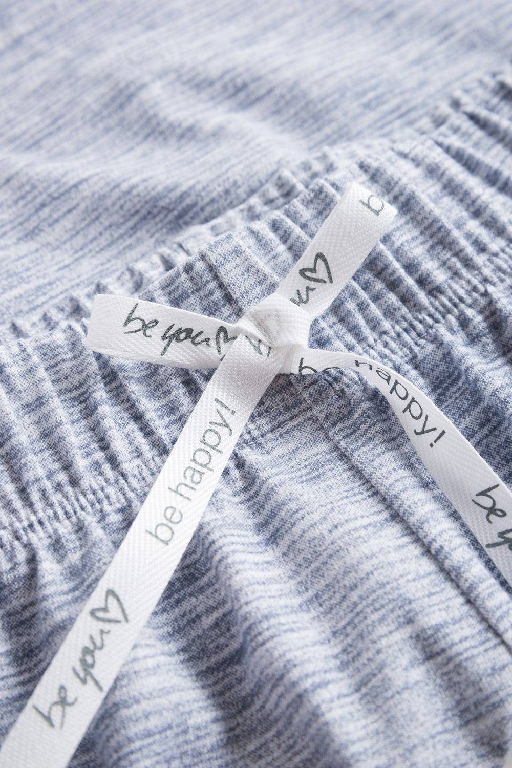 Rösch Shorts In Blauer Melange-Optik Kurze Hose Mix &amp; Match Bio-Baumwolle/Elasthan