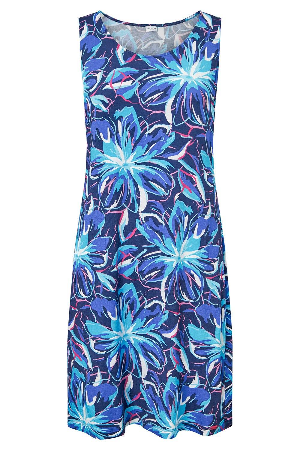 Rösch Strandkleid Ärmellos Im Blumendruck Neonfarben Baumwolle/Elasthan