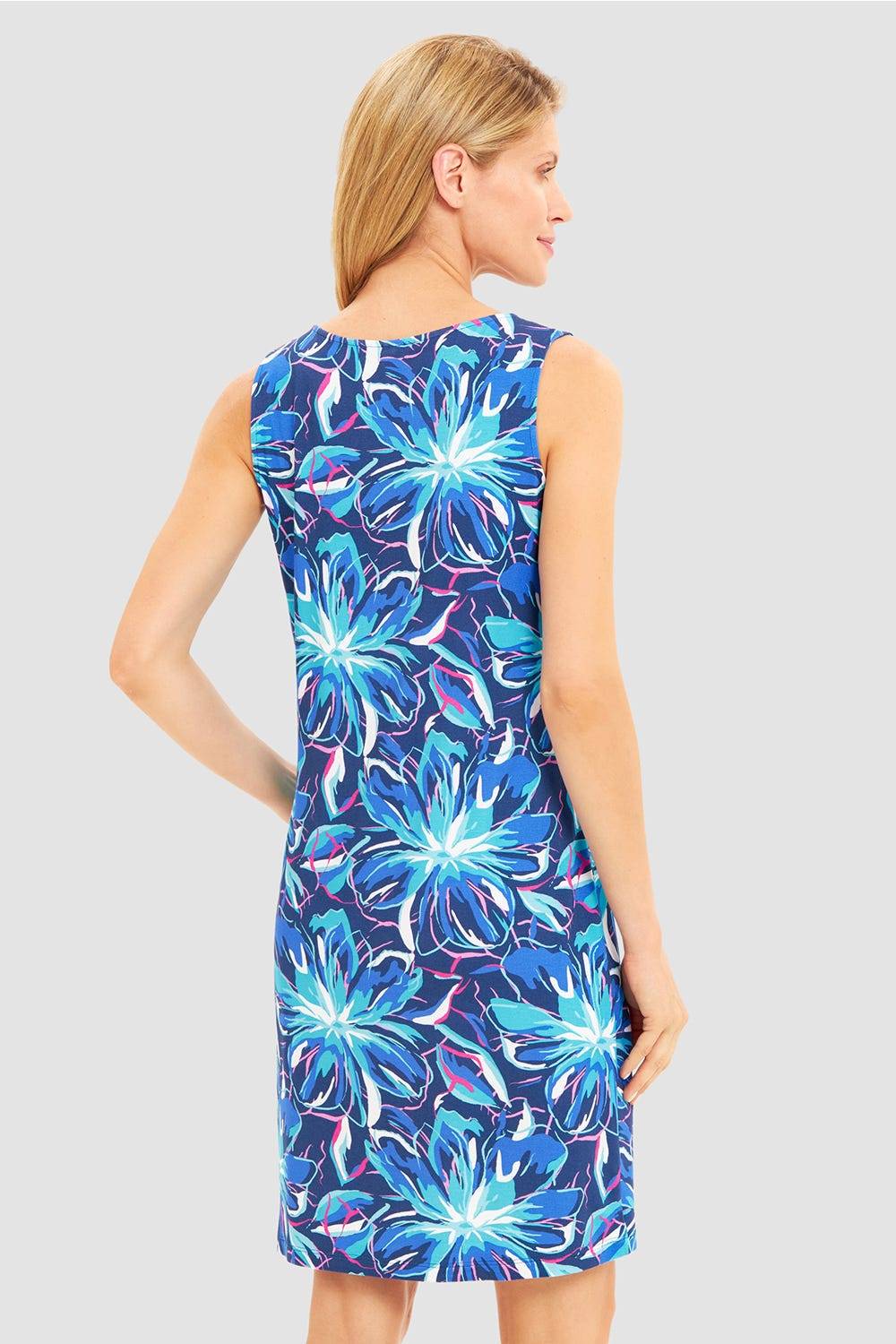 Rösch Strandkleid Ärmellos Im Blumendruck Neonfarben Baumwolle/Elasthan