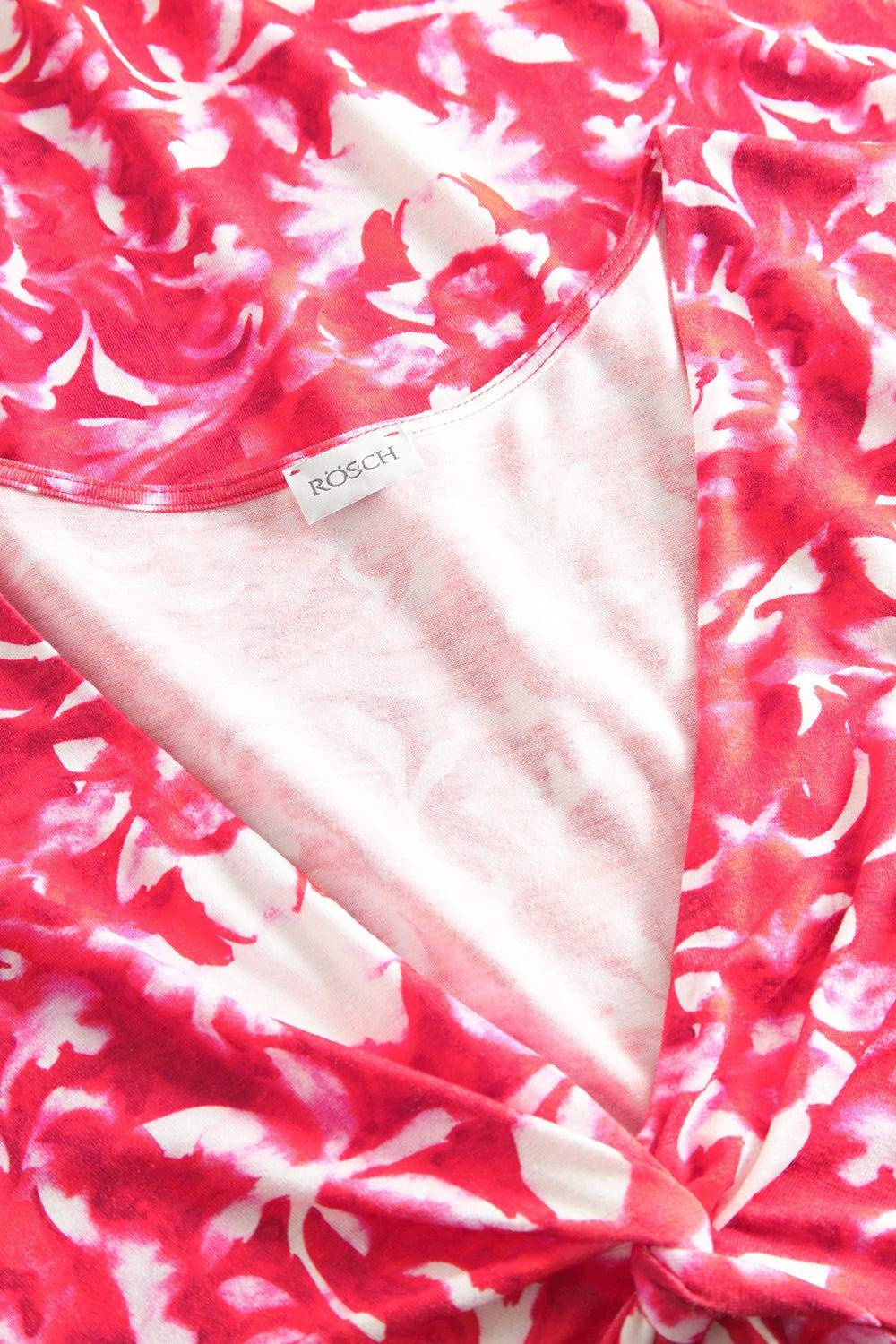 Rösch Strandkleid Ärmellos Im Ornament-Druck Rot-Weiß Knot-Optik