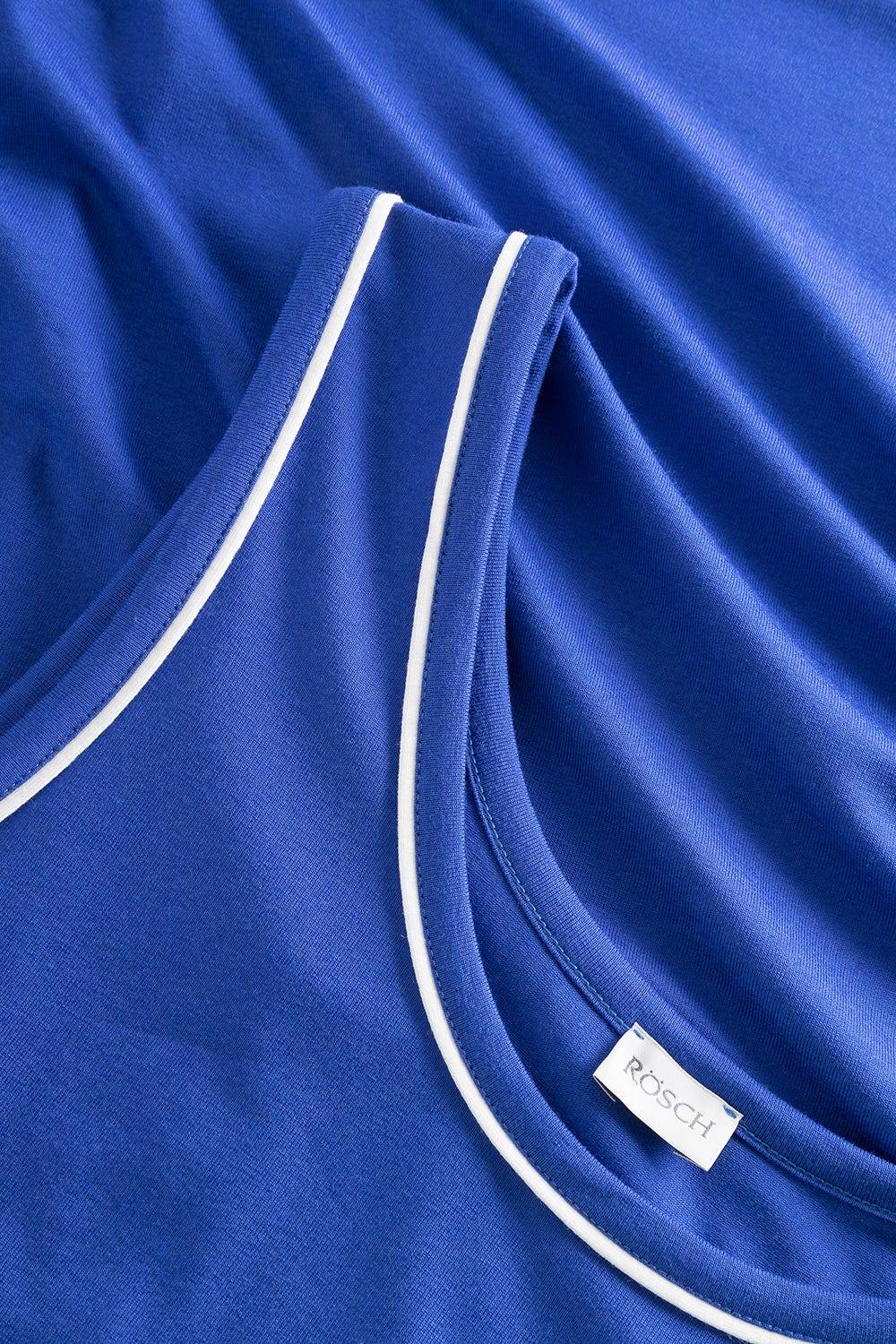 Rösch Strandkleid Ärmellos Mit Kontrast-Paspeln Neon-Blau