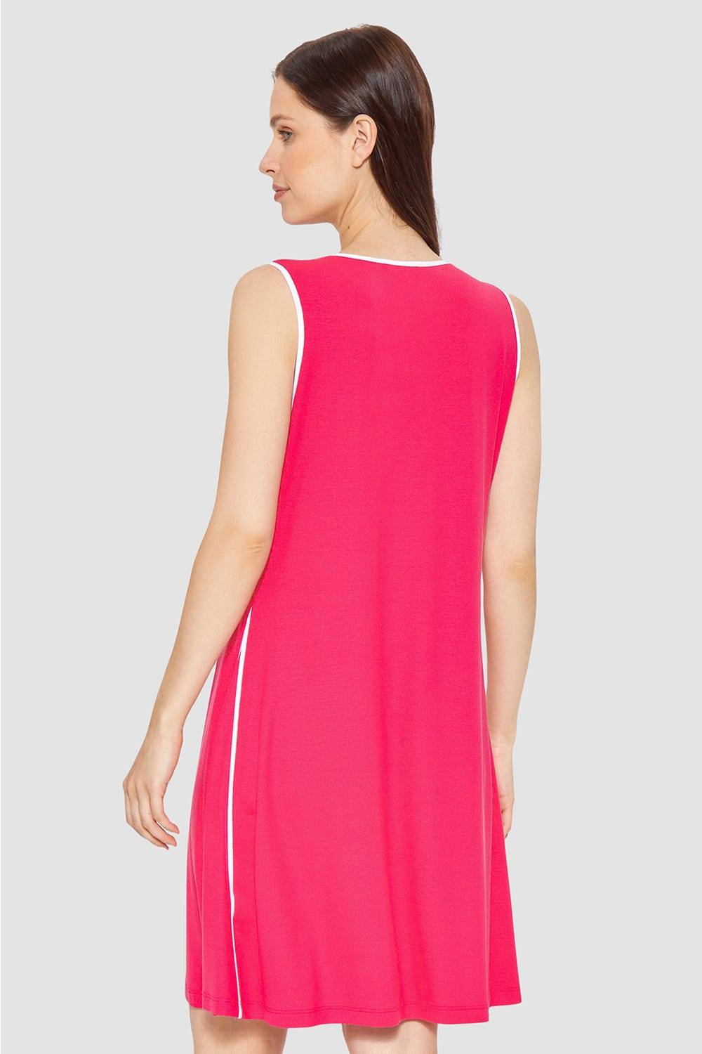 Rösch Strandkleid Ärmellos Mit Kontrast-Paspeln Viskose/Elasthan