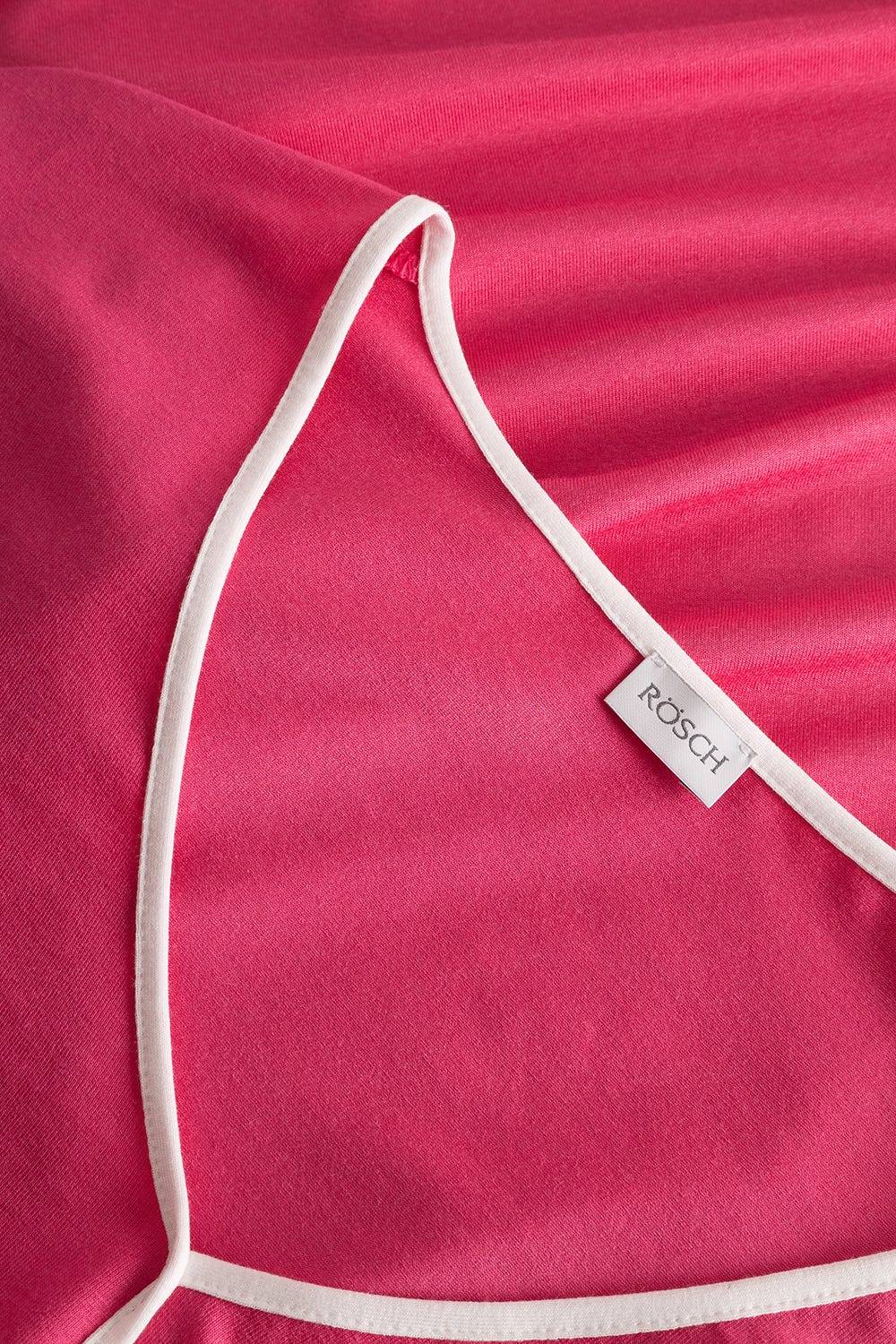 Rösch Strandkleid Kurzarm Mit Kontrast-Paspeln Viskose/Elasthan