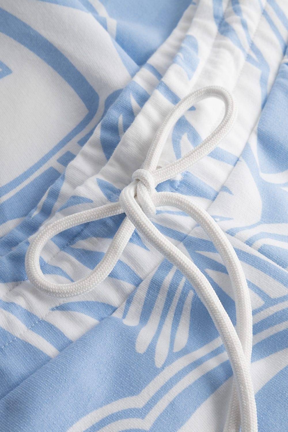 Rösch Sweathose Im Grafischen Druck Hellblau Kordel Baumwolle/Elasthan