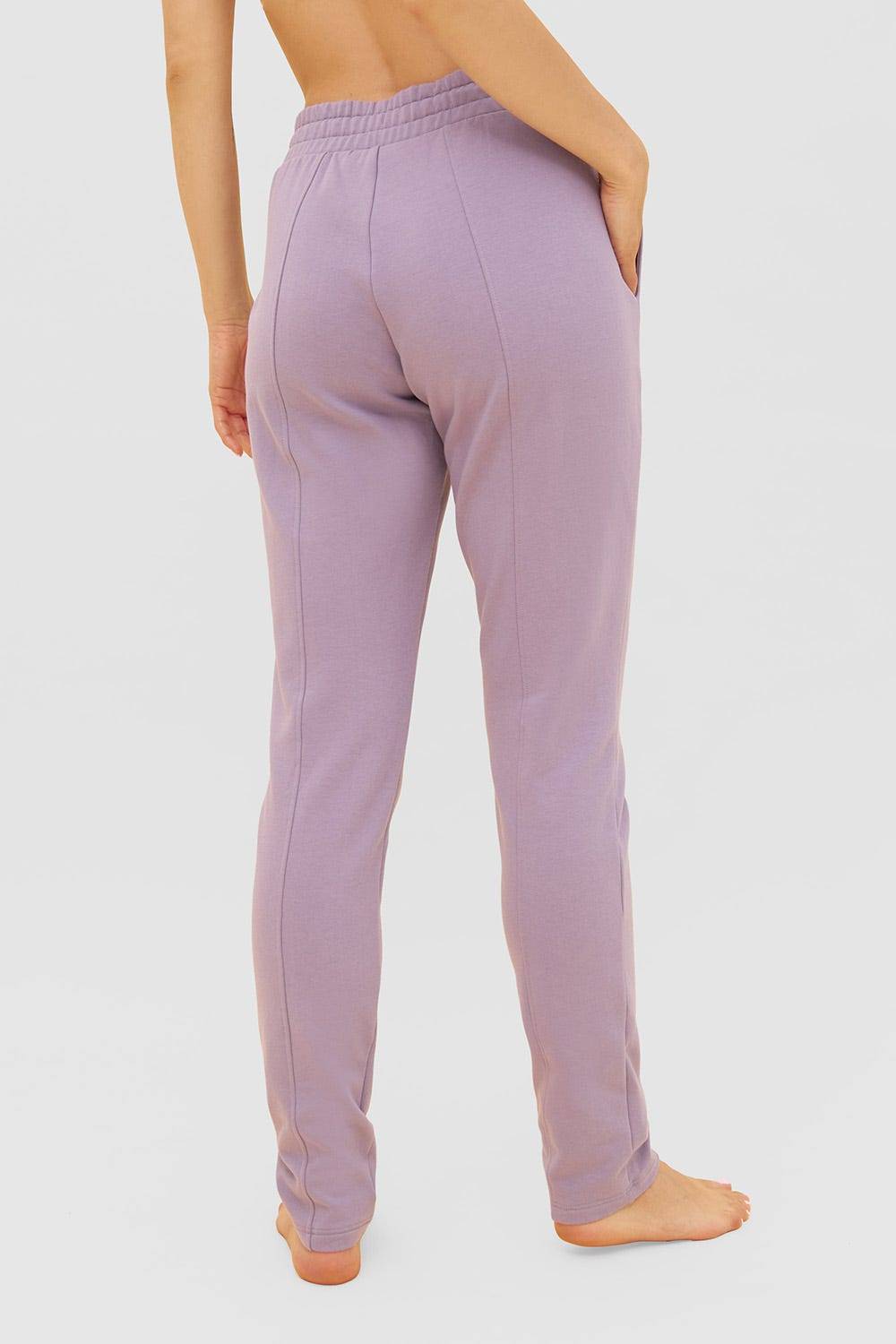 Rösch Sweathose Mit Stickerei "thanks" Flieder Tunnelzug Mix & Match Baumwolle/Elasthan