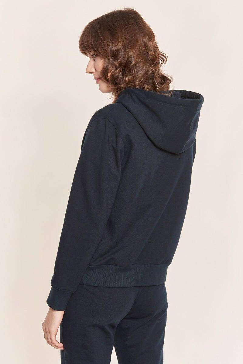 Rösch Sweatjacke Mit Logodetail Navyblau Hoodie Lässig Baumwolle/Elasthan Rösch Thx