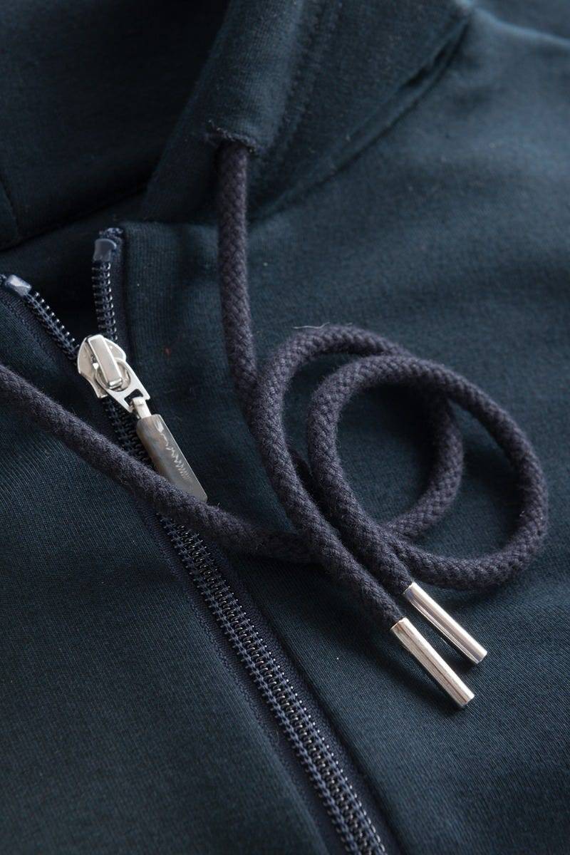 Rösch Sweatjacke Mit Logodetail Navyblau Hoodie Lässig Baumwolle/Elasthan Rösch Thx