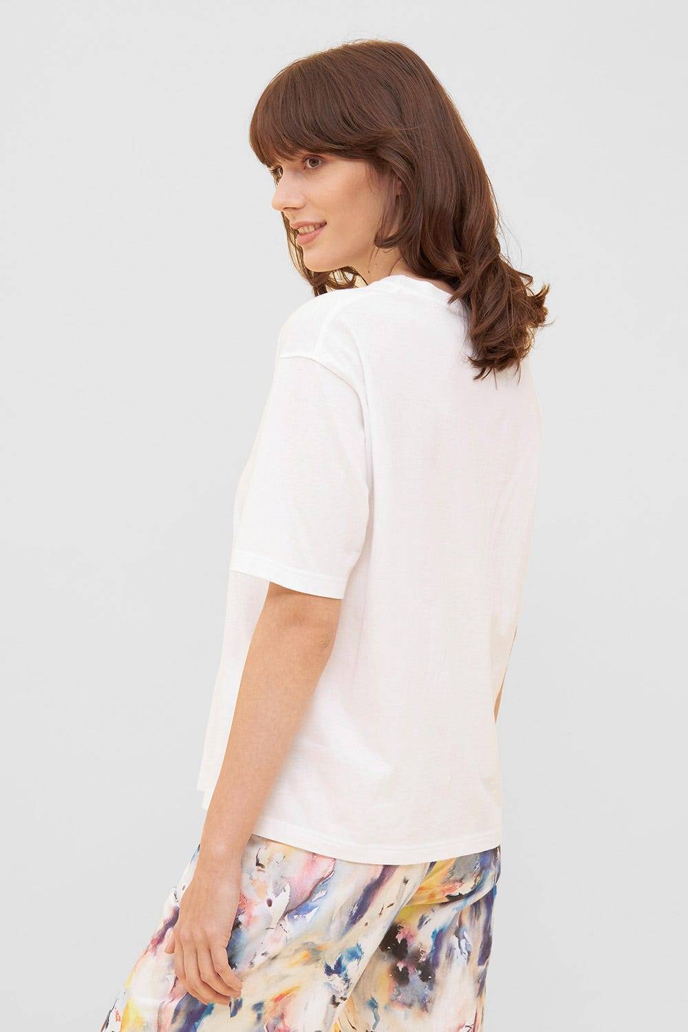 Rösch T-Shirt Mit Schriftzug "love Yourself, Love The Planet" Halbarm Mix &amp; Match Baumwolle/Elasthan