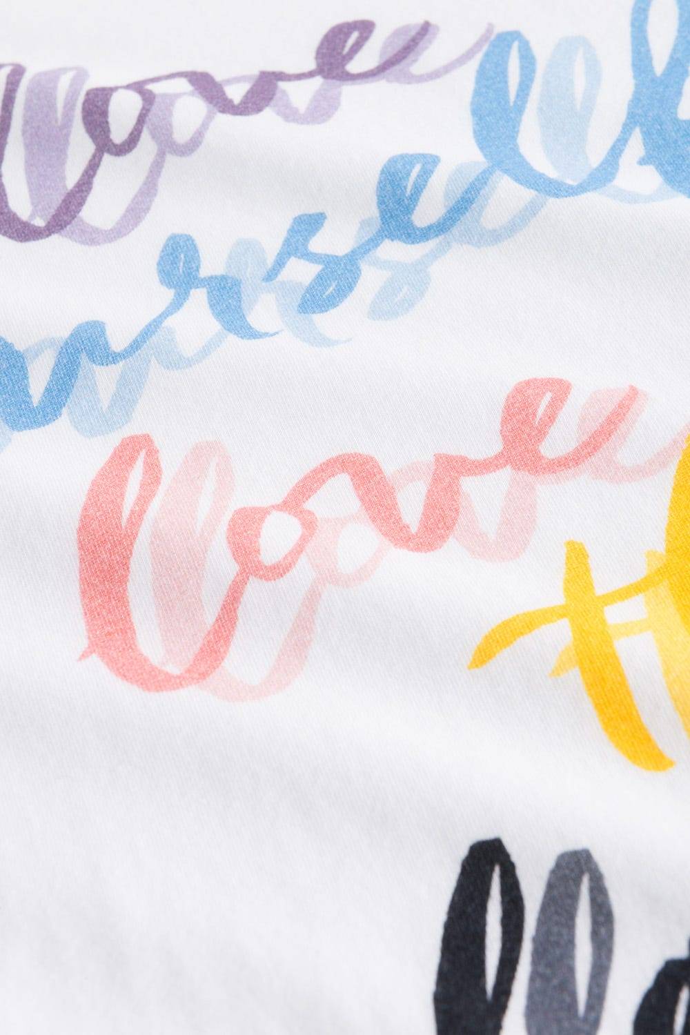 Rösch T-Shirt Mit Schriftzug "love Yourself, Love The Planet" Halbarm Mix &amp; Match Baumwolle/Elasthan