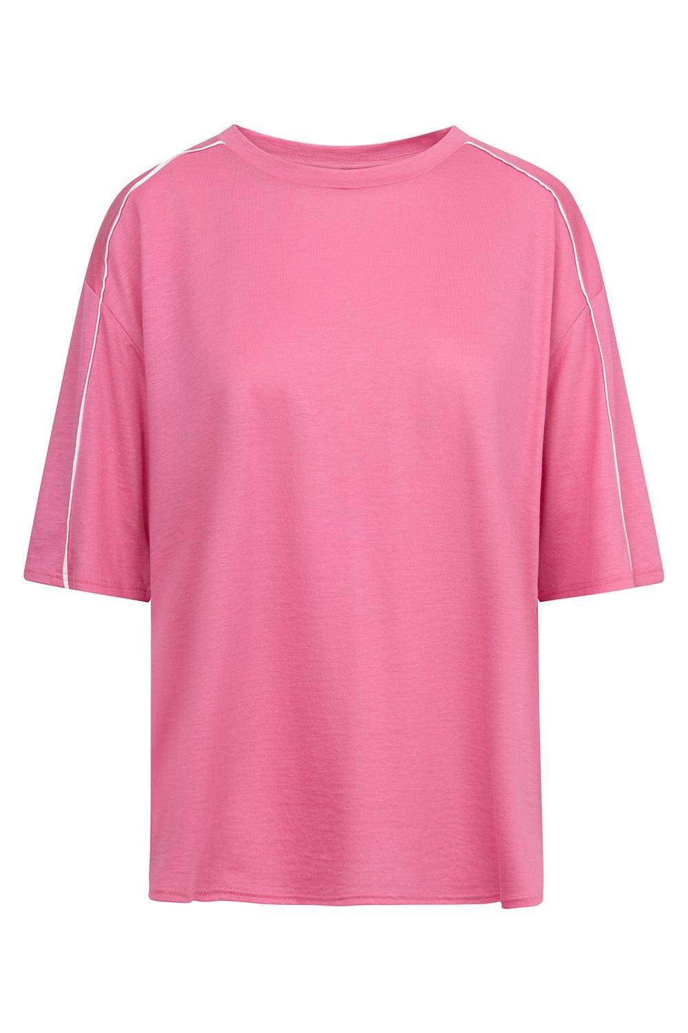 Rösch T-Shirt Mit Sportiven Paspeln Baumwolle/Modal