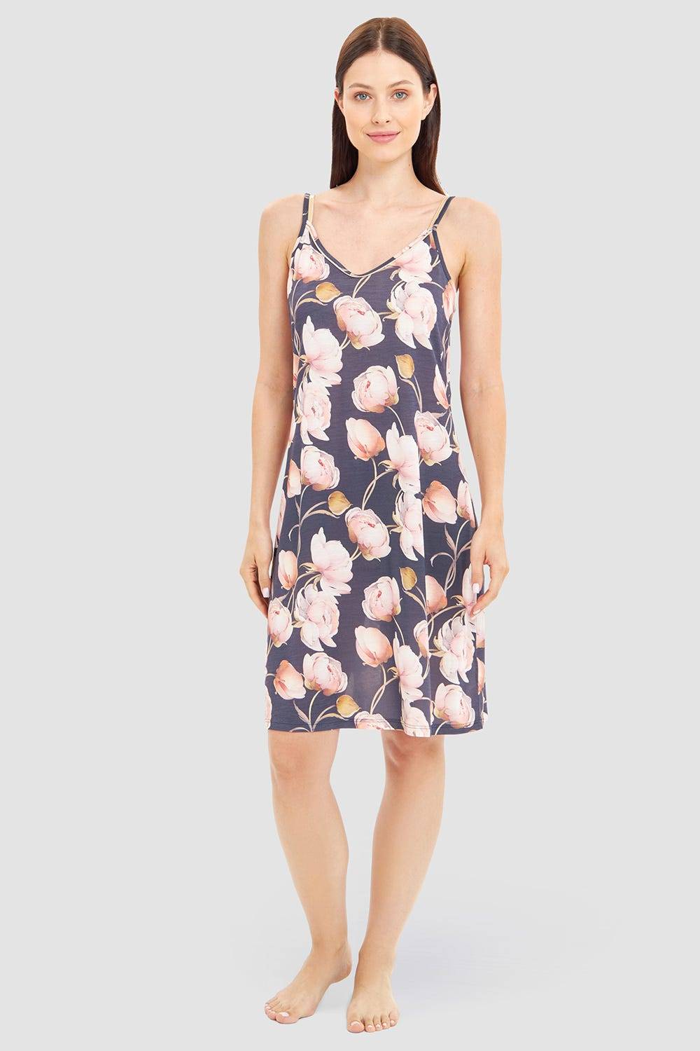 Rösch Trägerkleid im floralen Druck romantisch 100% Modal