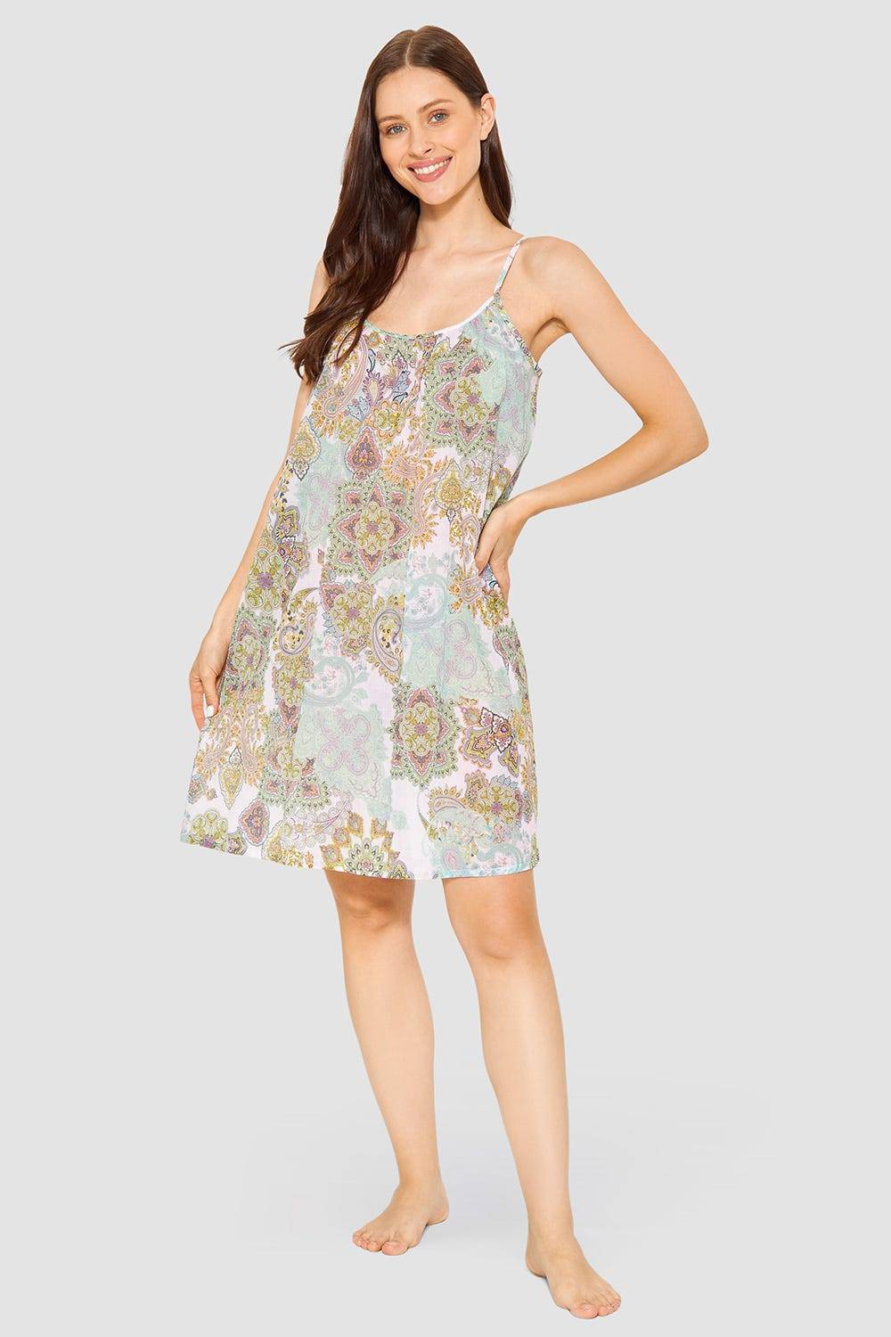 Rösch Trägerkleid im Paisley-Druck Voile 100% Baumwolle