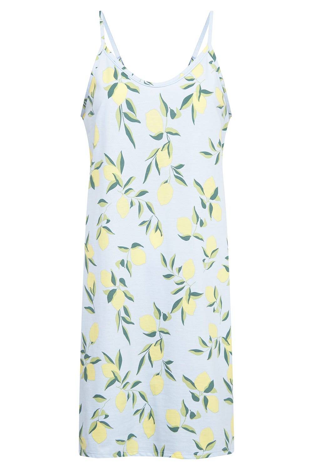 Rösch Trägerkleid Im Zitronendruck Sommerlich 100% Baumwolle