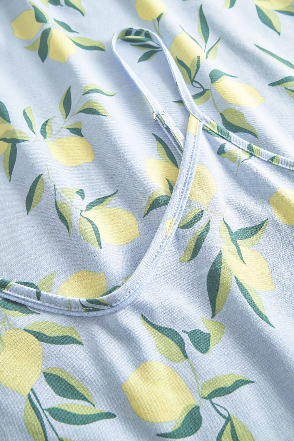 Rösch Trägerkleid Im Zitronendruck Sommerlich 100% Baumwolle