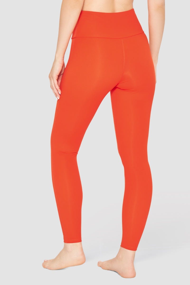 Rösch Y.U Yoga Leggings In Orange Sport Mix &amp; Match Recycled Polyamid/Elasthan