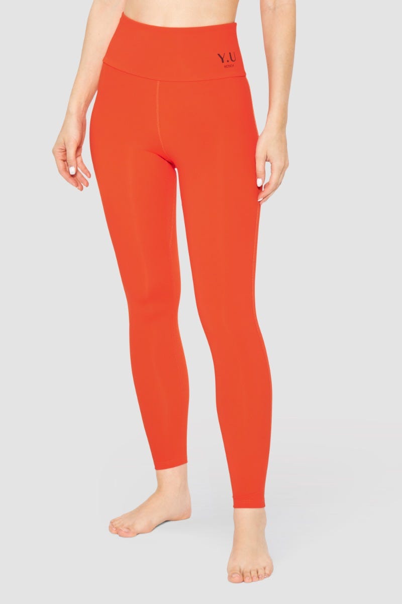 Rösch Y.U Yoga Leggings in Orange Sport Mix &amp; Match recycled Polyamid/Elasthan