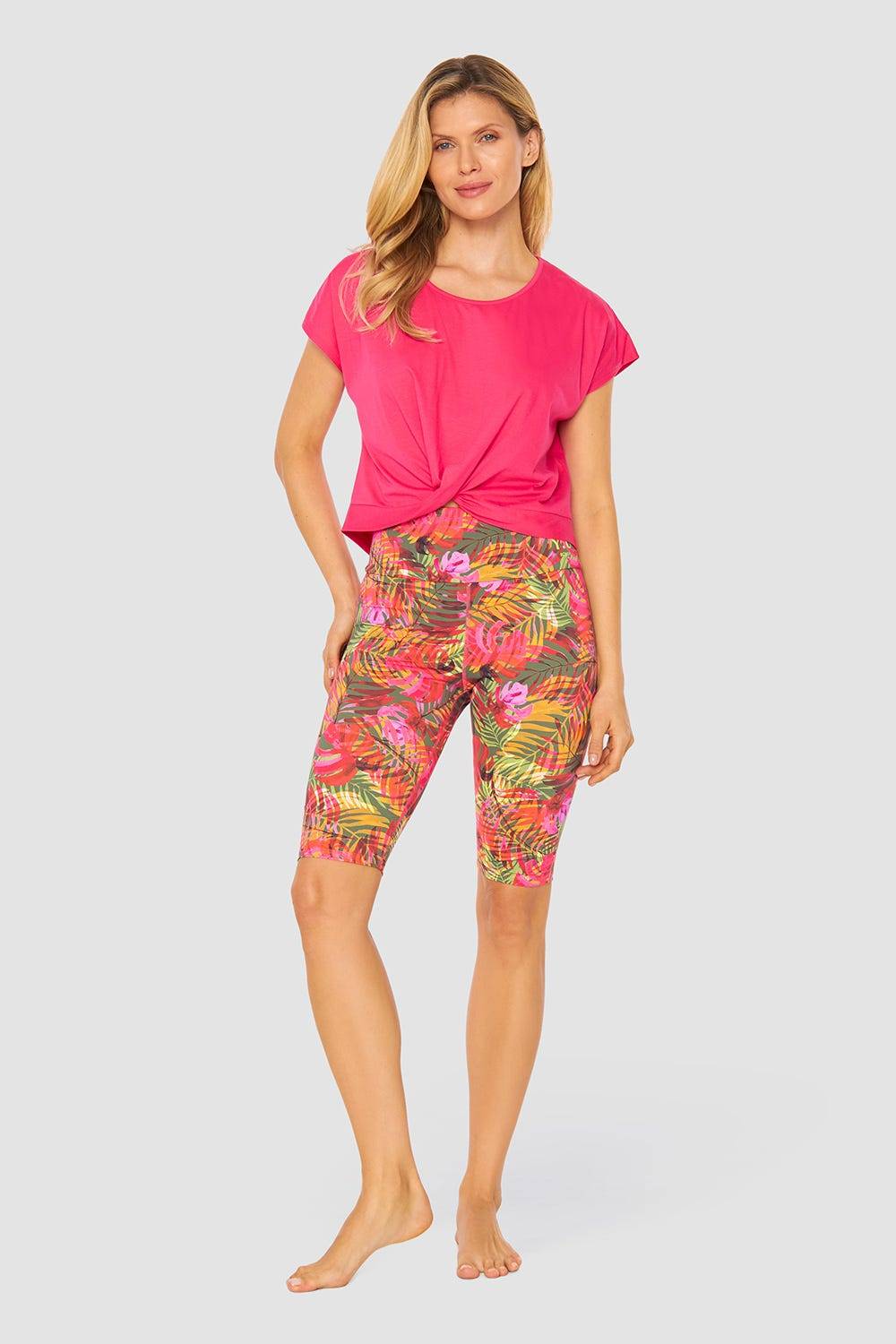 Rösch Y.U Yoga Shirt Mit Knoten Loungewear Sport Mix &amp; Match Baumwolle/ Elasthan