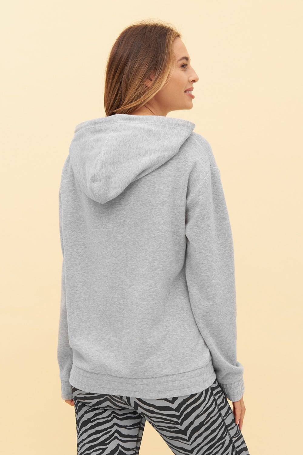 Rösch Y.U Yoga Sweatshirt In Grau Hoodie Loungewear Mix &amp; Match Baumwolle/recycled Polyamid
