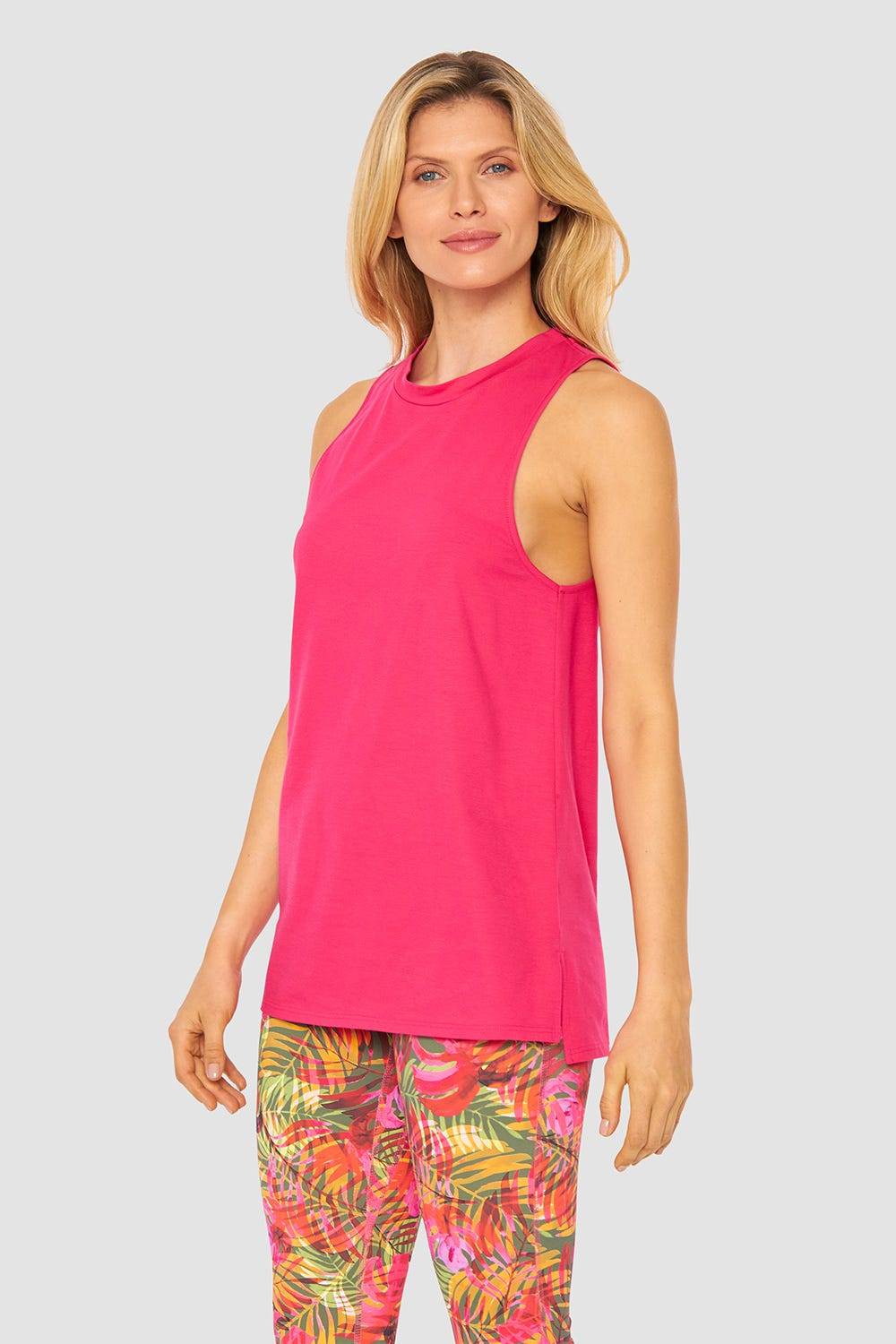 Rösch Y.U Yoga Top mit Schriftzug „just breathe“ Loungewear Sport Mix &amp; Match Baumwolle/ Elasthan