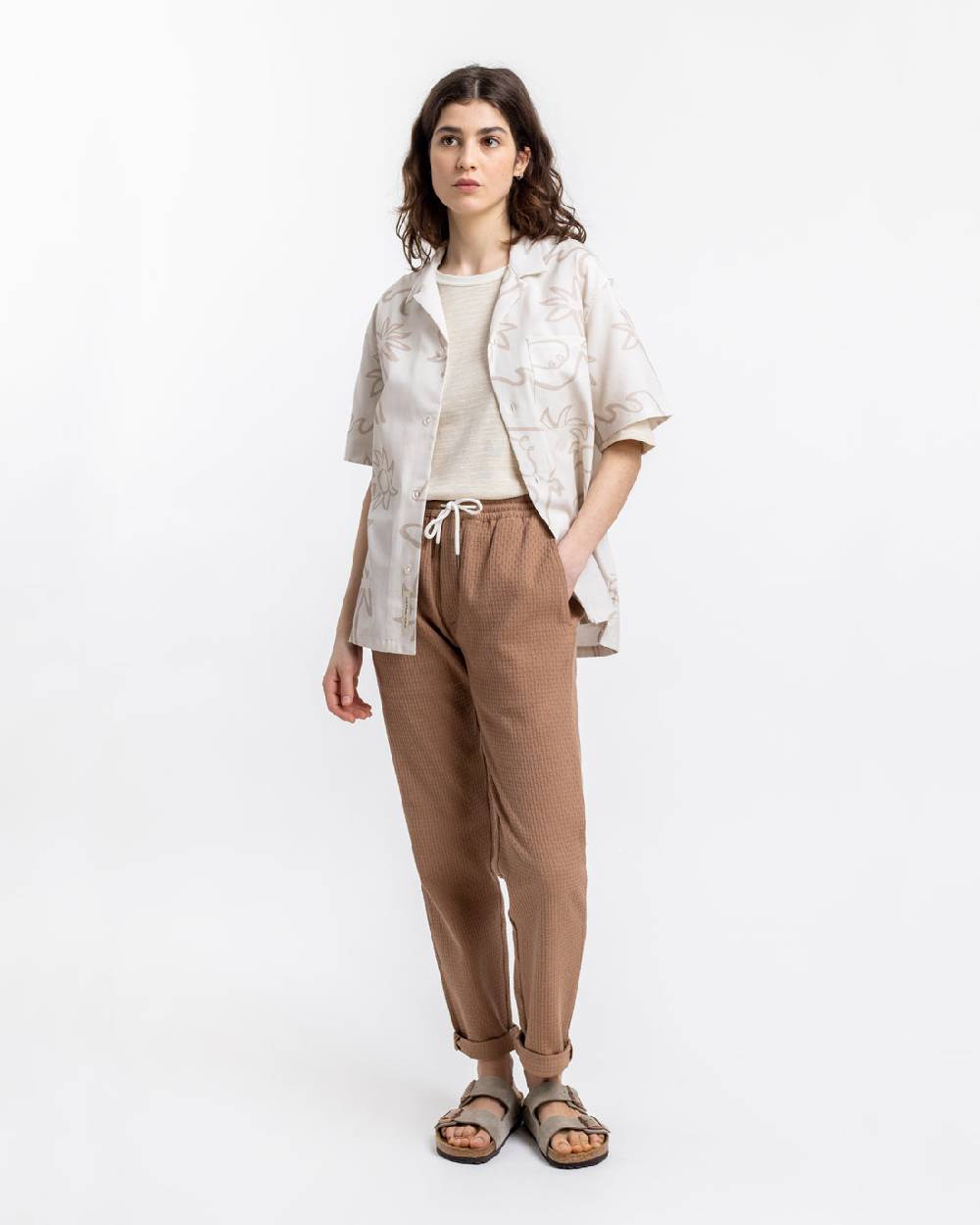 Rotholz Beachside Bowling Hemd Off-White