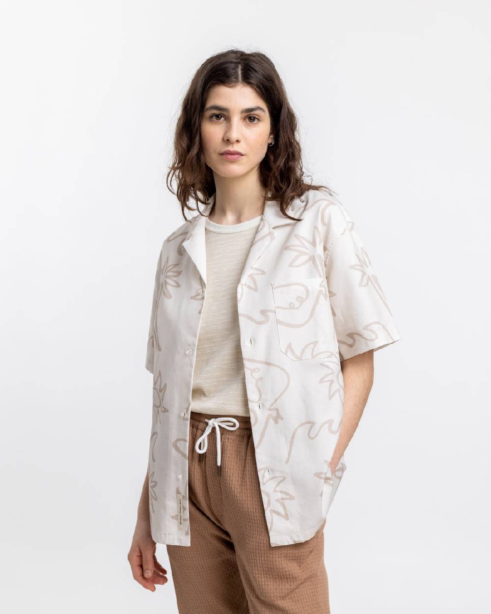 Rotholz Beachside Bowling Hemd Off-White