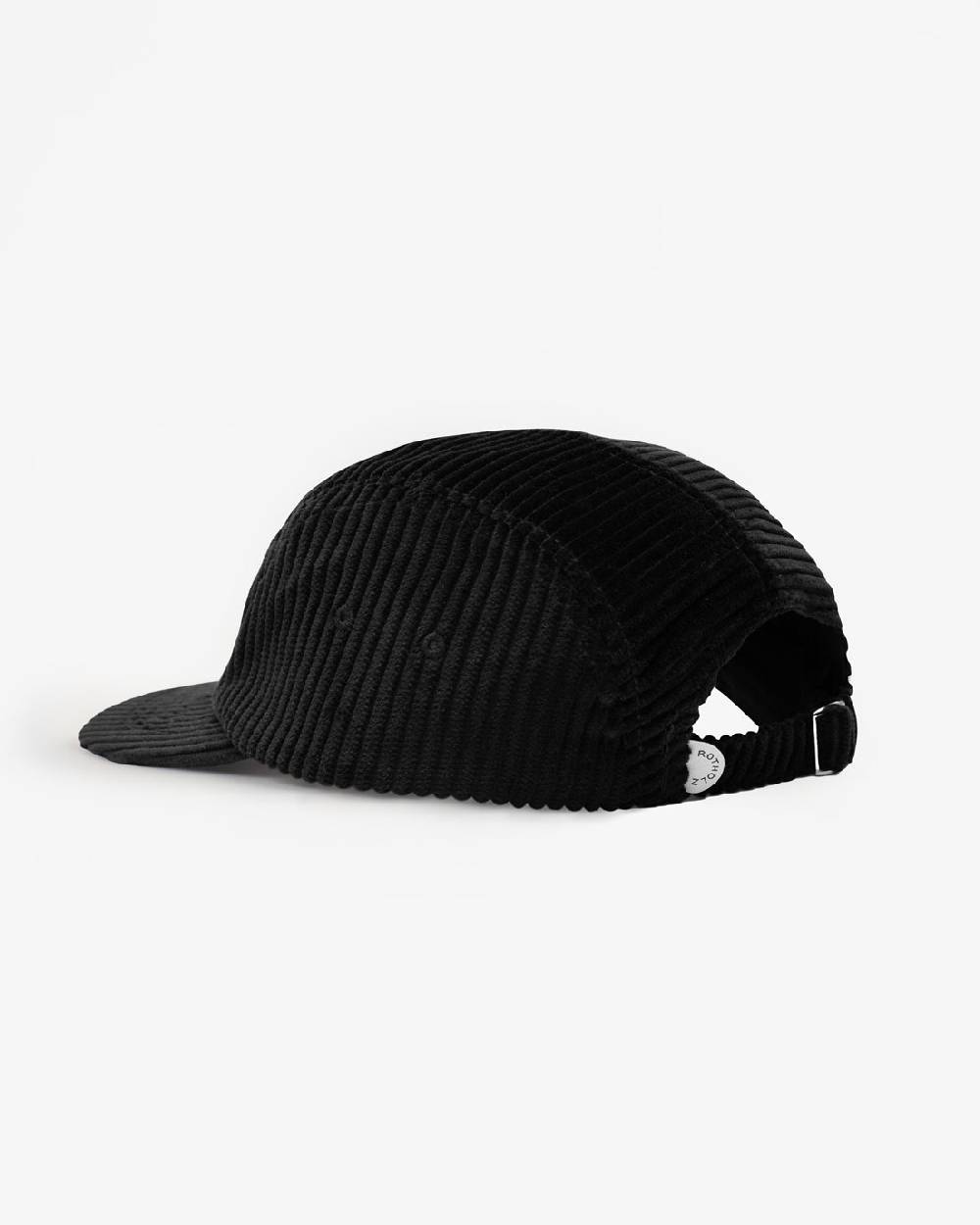 Rotholz Cord 5-Panel Bio Baumwolle - Schwarz
