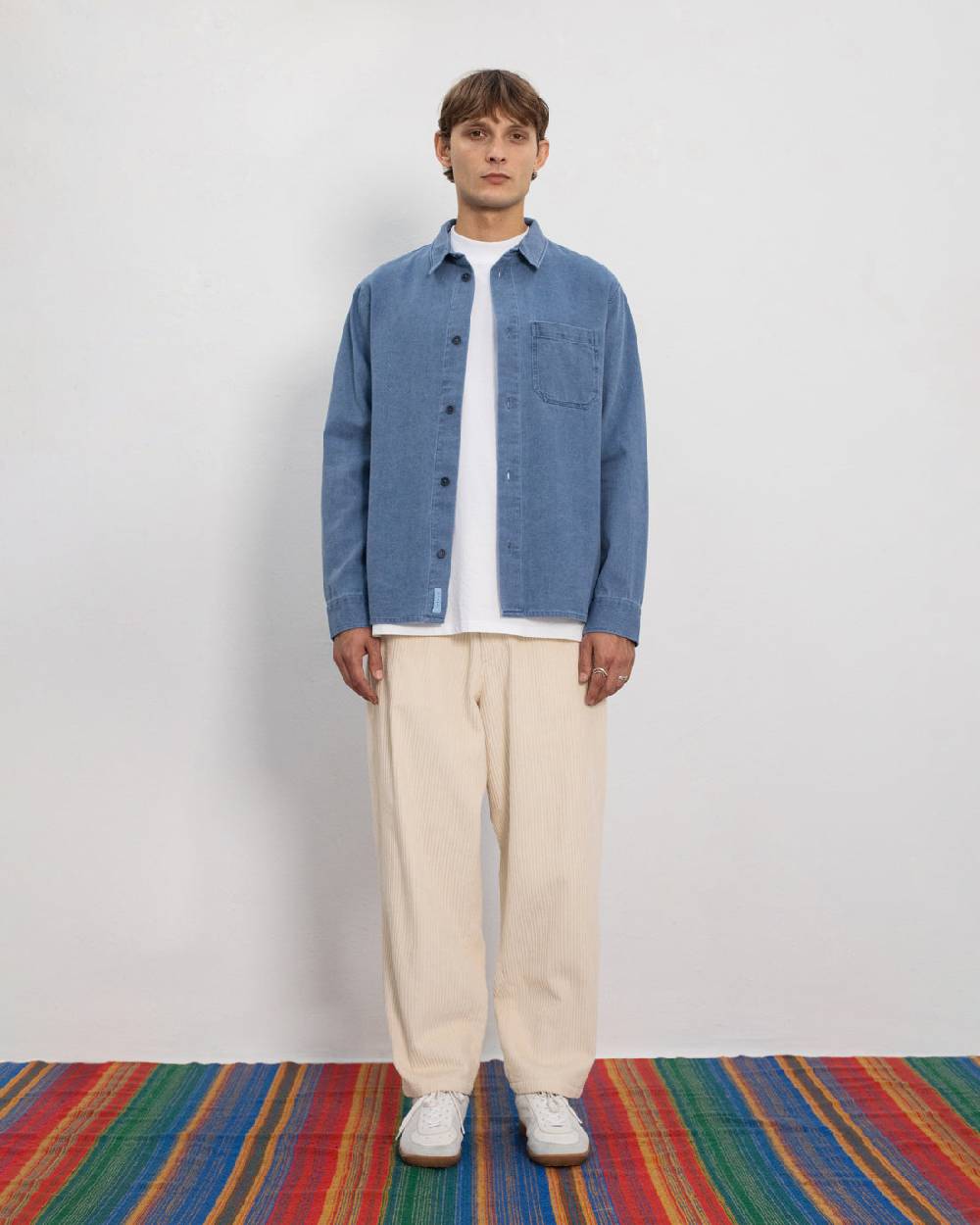 Rotholz Denim Hemd Recycelte Baumwolle - Blau