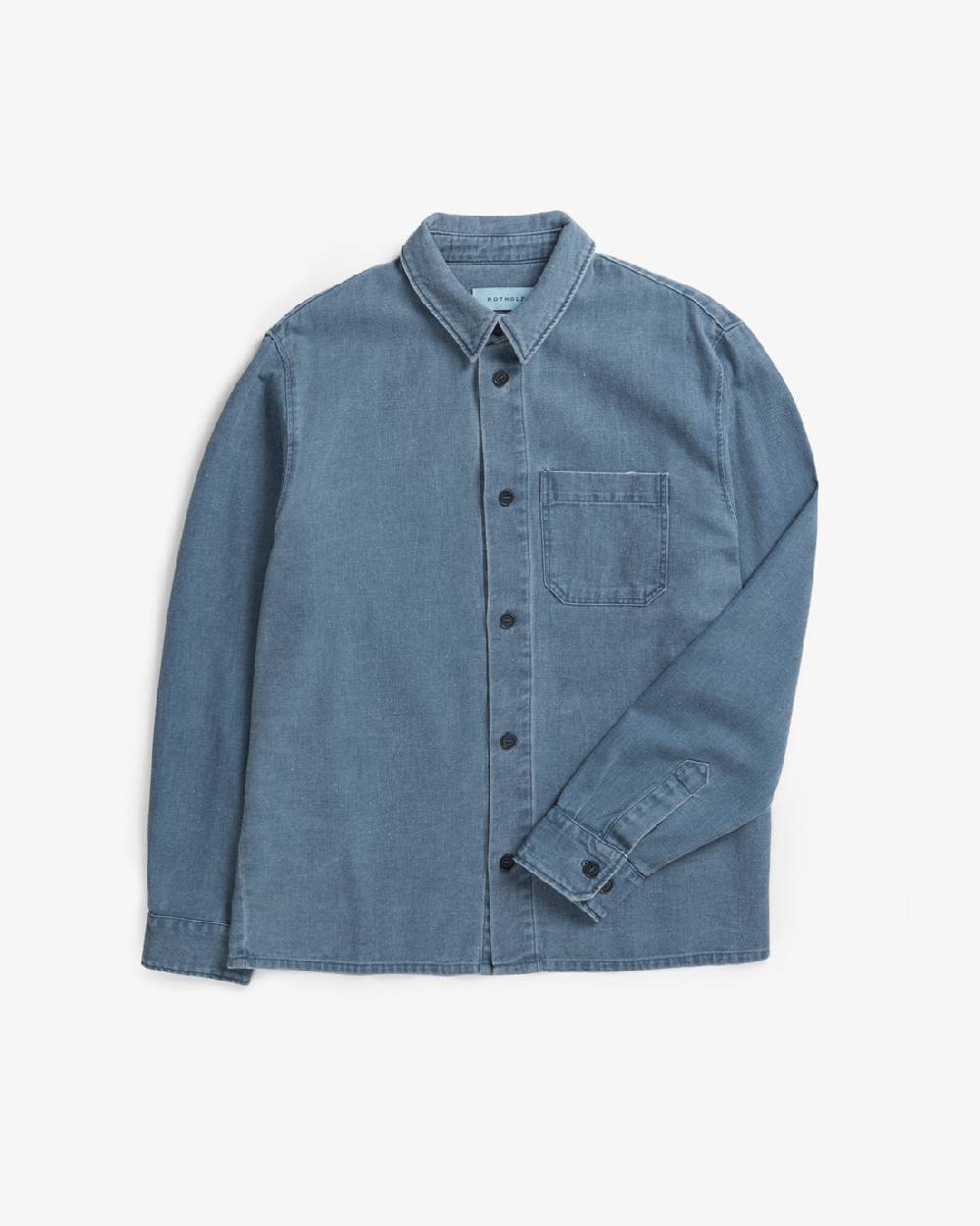 Rotholz Denim Hemd Recycelte Baumwolle - Blau