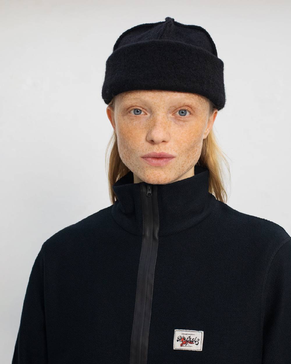 Rotholz Divided Sweatshirt Bio Baumwolle - Schwarz