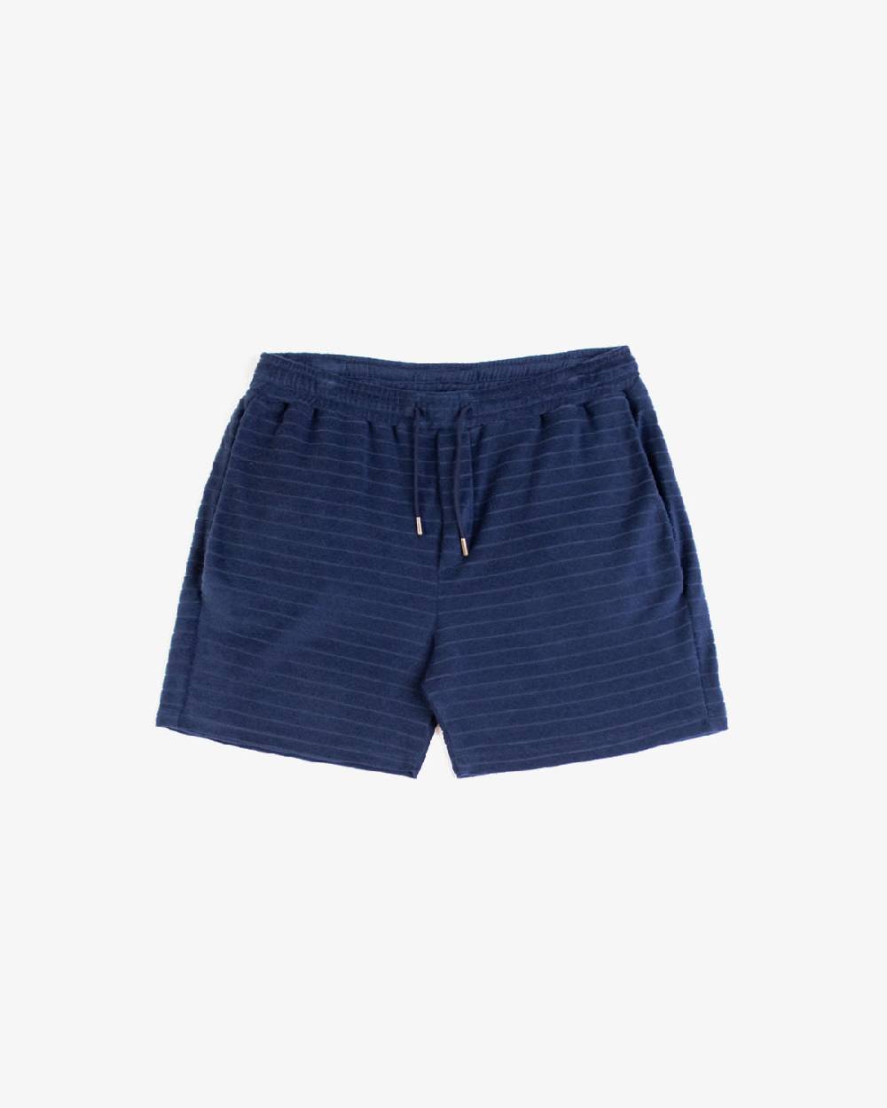 Rotholz Frottee Shorts aus Bio-Baumwolle Blau