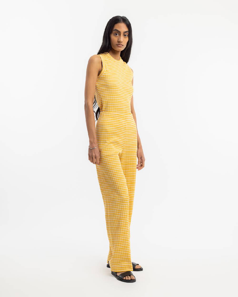 Rotholz Geripptes Singlet Bio Baumwolle - Gestreift