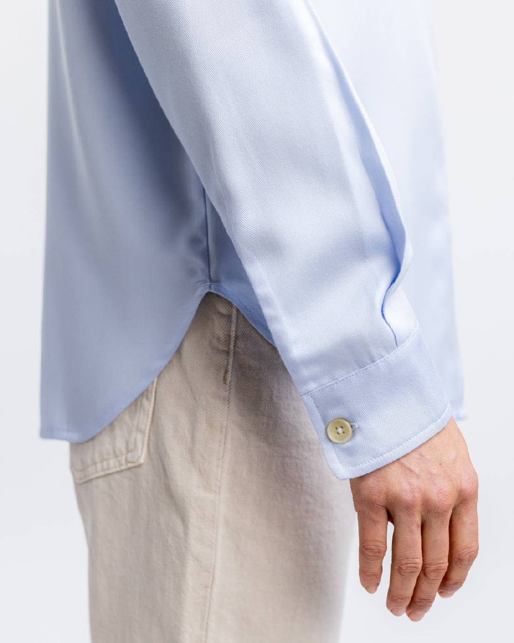 Rotholz Hemd Aus Lyocell Hellblau