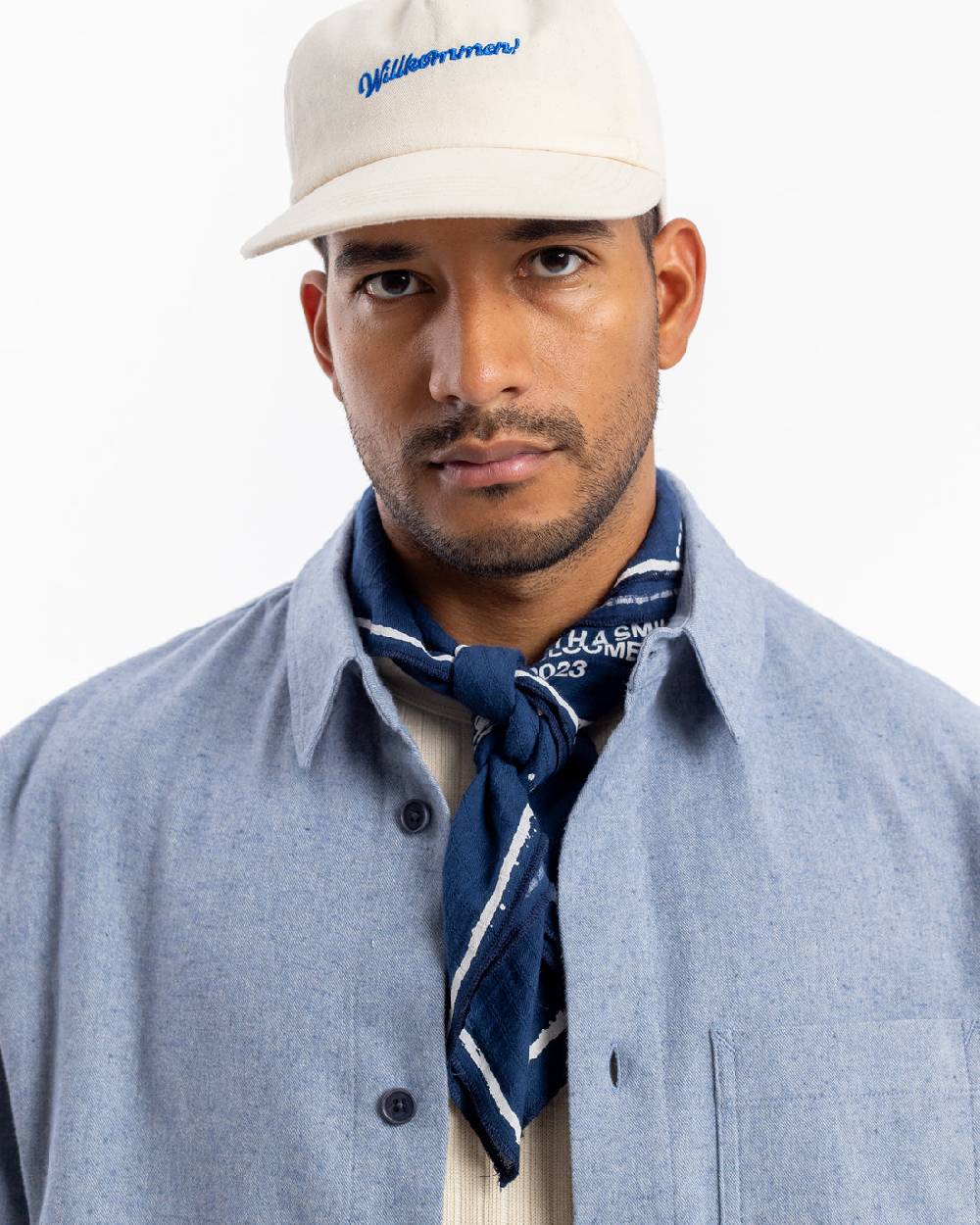 Rotholz Hemd Bio Baumwolle - Denim Blau