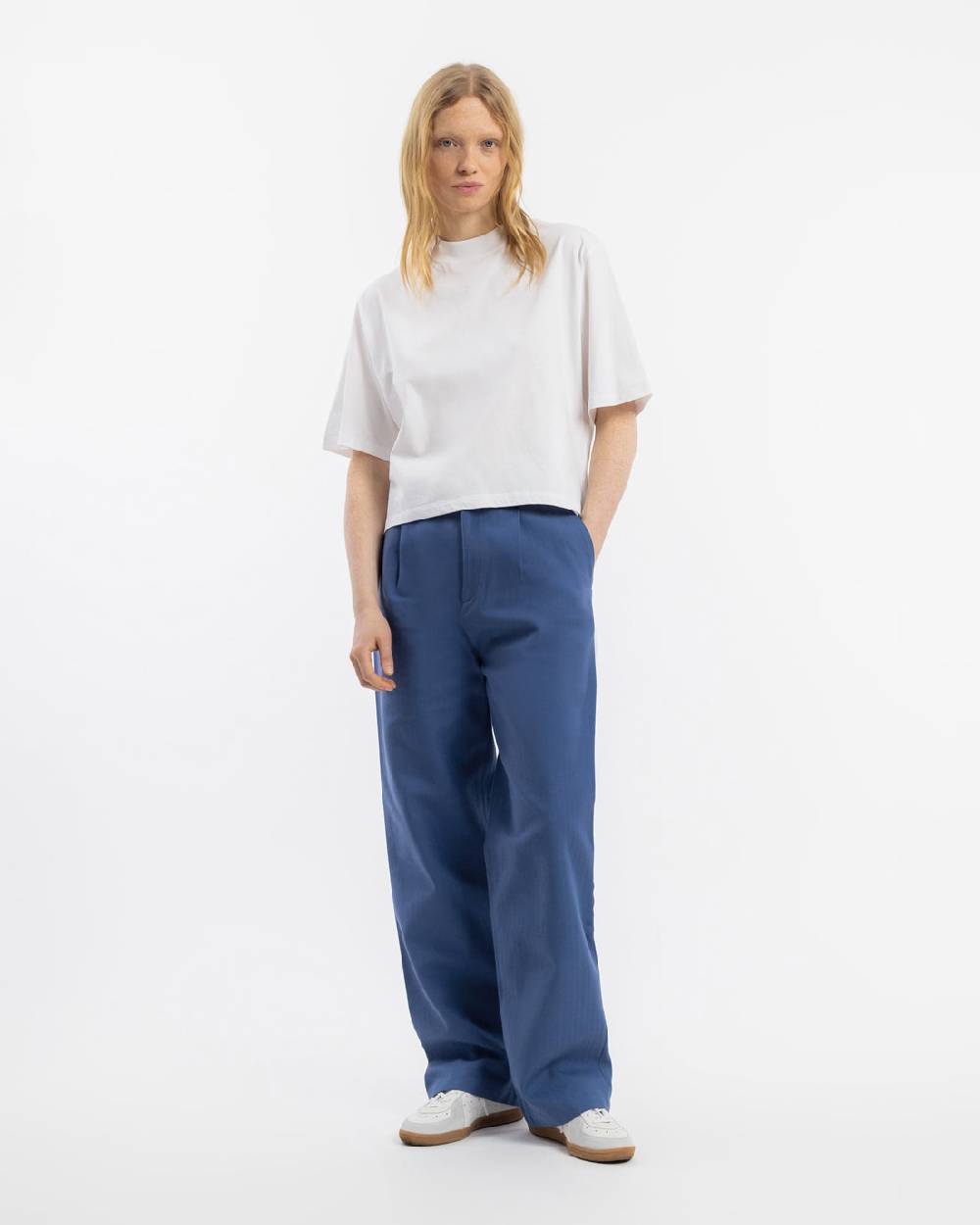 Rotholz High Waist Hose Bio-Baumwolle - Blau