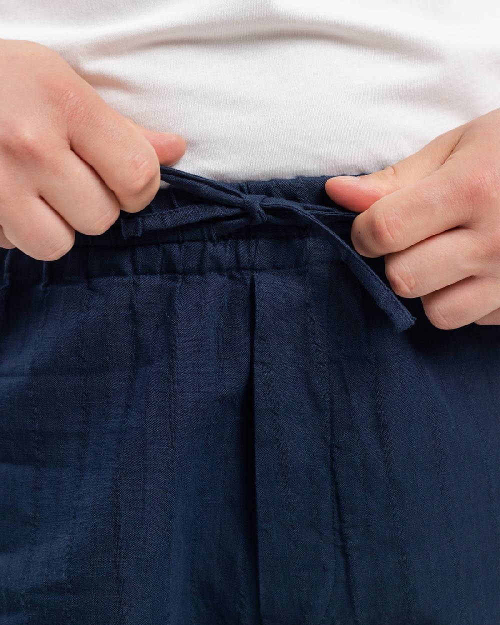 Rotholz Hose Leinen Mix - Dunkelblau