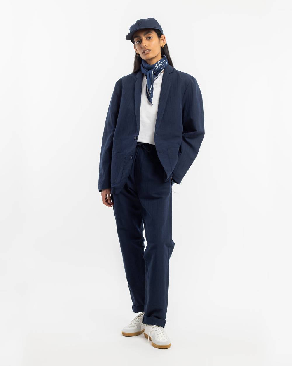 Rotholz Hose Leinen Mix - Dunkelblau