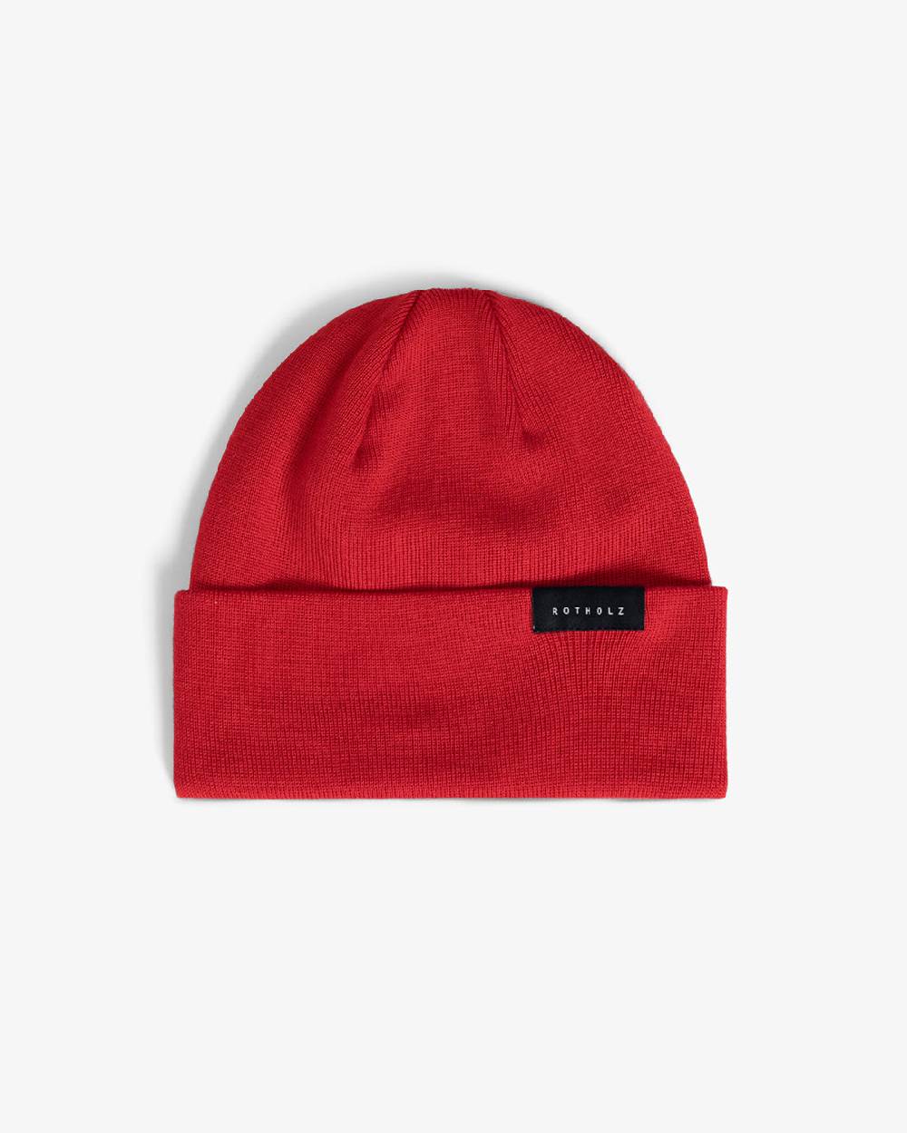 Rotholz Klassische Mütze Bio Merinowolle - Rot