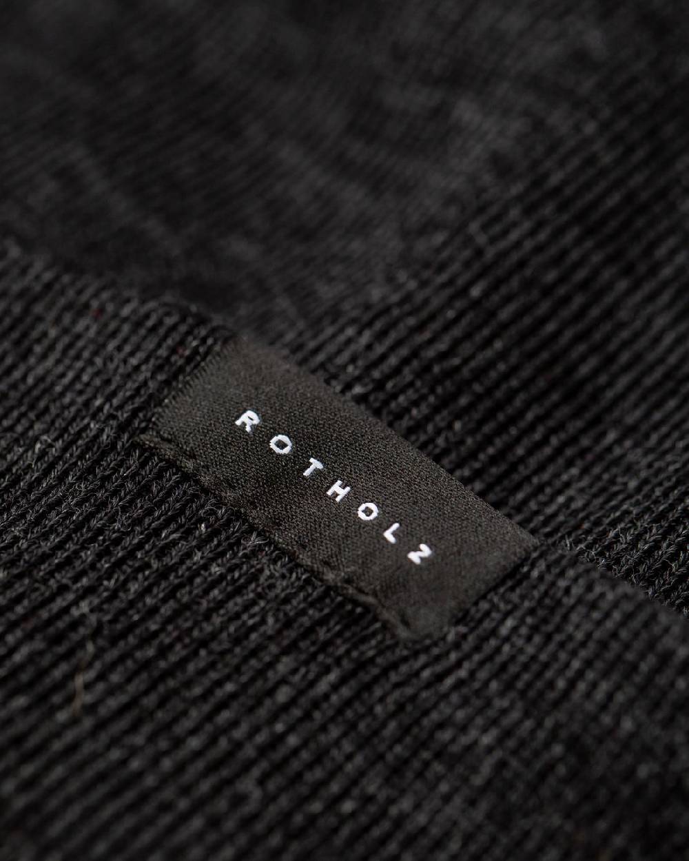 Rotholz Kurze Mütze Bio Merinowolle - Anthrazit