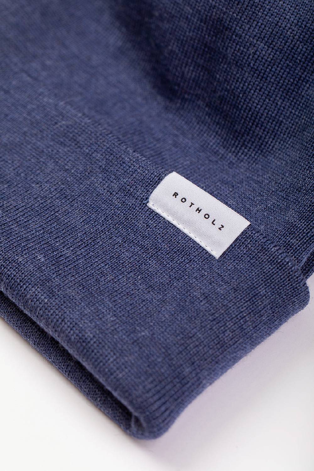 Rotholz Kurze Mütze Merino Fein - Blau