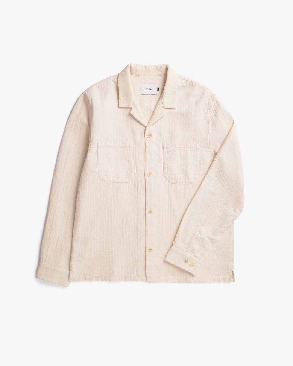 Rotholz Langarmhemd Bio Baumwolle - Sand