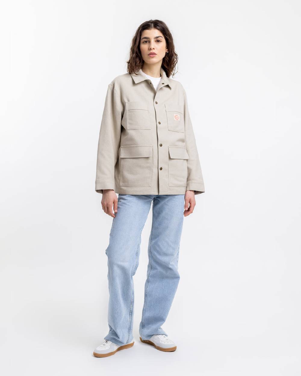 Rotholz Leichte Jacke Aus Bio Canvas Beige Kariert